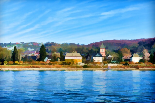 Beautiful painting of a landscape